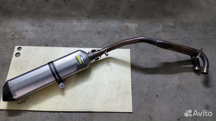 Глушитель Акропович титановый на максискутер ямвха