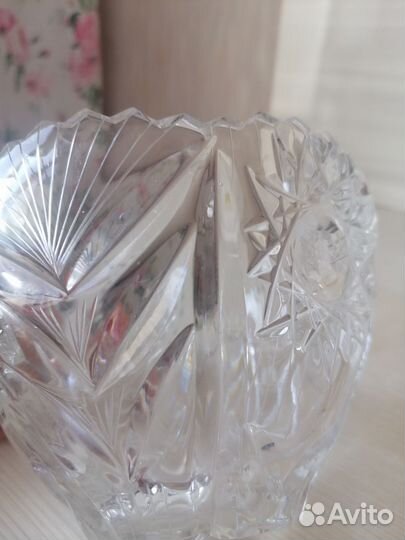 Ваза хрустальная
