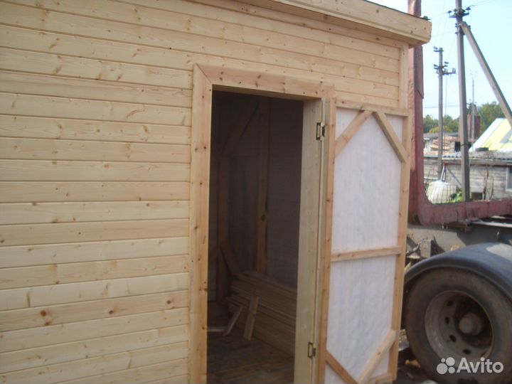 Бытовка деревянная 6,0х2,3, новая