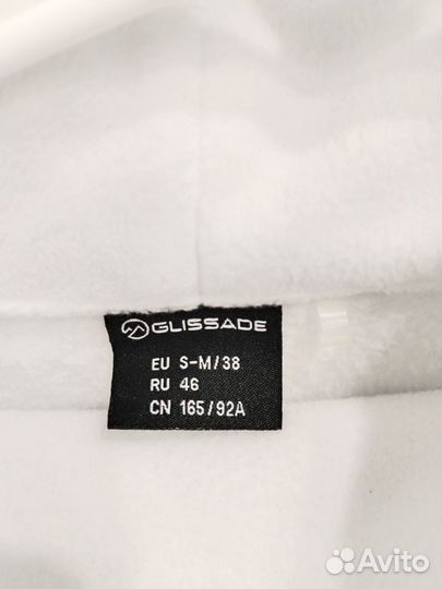 Glissade кофта флисовая женская с воротом