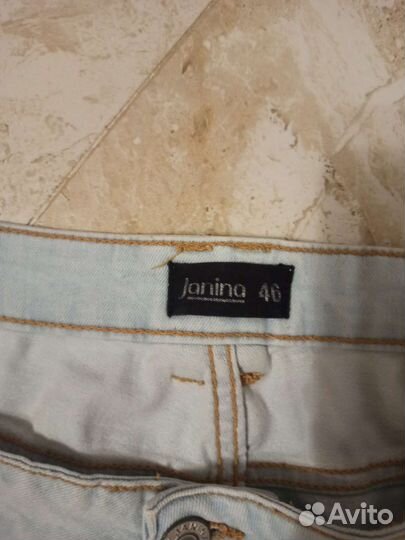 Бриджи джинсовые