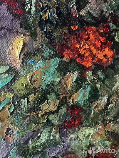 Картина маслом натюрморт с тыквами