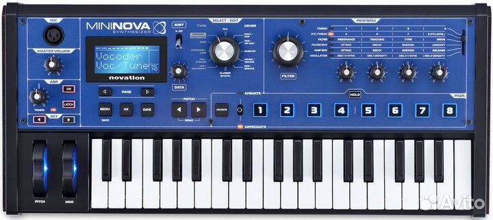 Novation MiniNova синтезатор с вокодером, 37 клави