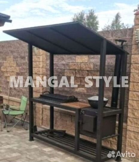 Мангал с крышей