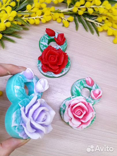 Мыло ручной работы к празднику 8 марта