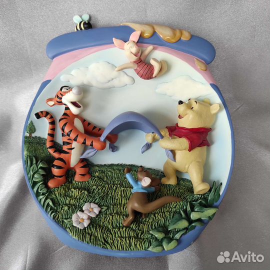 Детская тарелка-барельеф о Винни Пухе Дисней