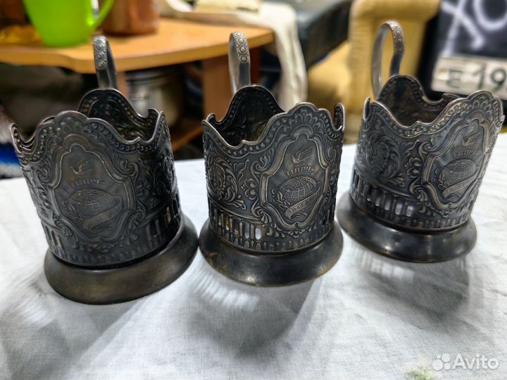 Подстаканники СССР Миру Мир