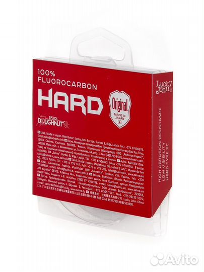 Леска флюорокарбон lucky john fluorocarbon hard