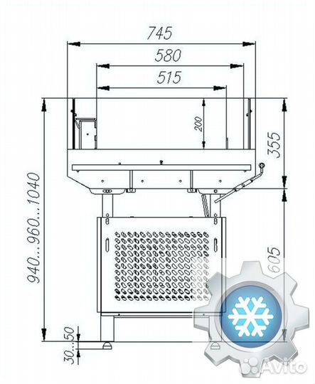 Холодильная витрина ODA PI07 VM 0,9-2 9006 (Промо)