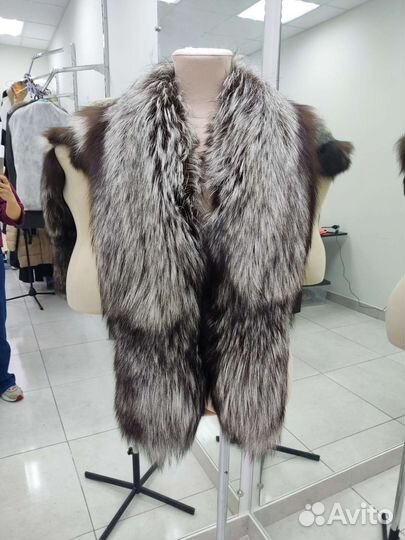 Воротник чернобурая лиса