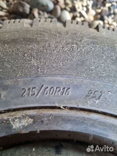 Автомобильные шины зимний 215/60 r16 бу