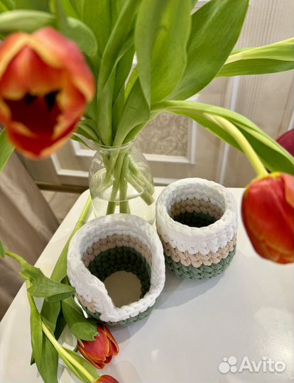 Набор корзин под ватные диски и палочки. Подарок