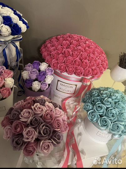 Букет мыльных роз на 1 сентября подарок Учителю