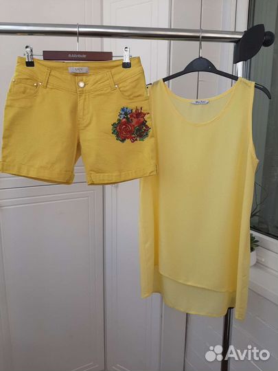 Шорты+ блузка, размер 42-44