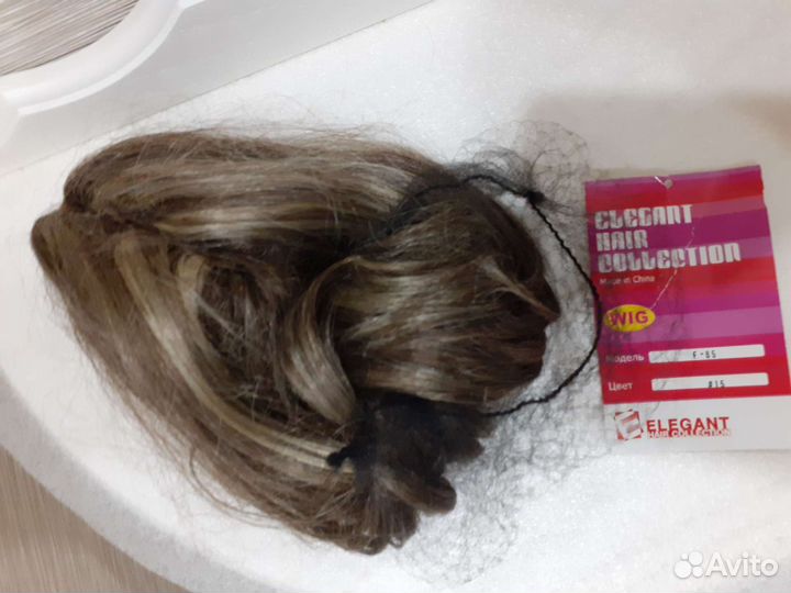 Новый хвост на скрабе из искуственных волос