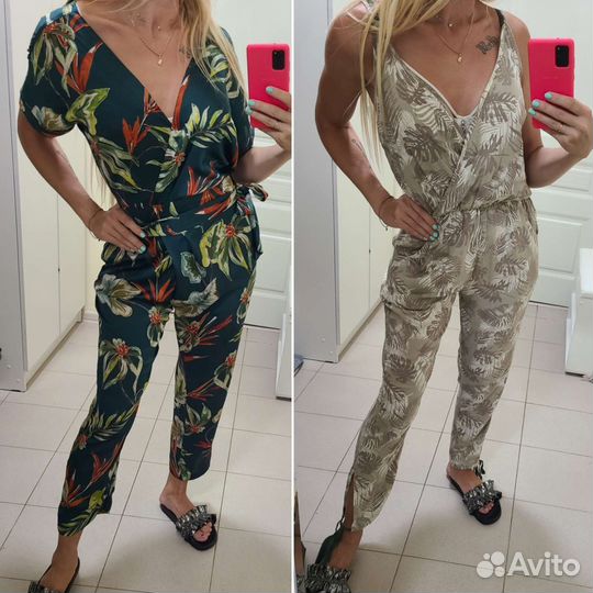 Комбинезон женский zara 42 44 с брюками, шортами