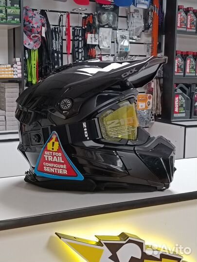 Шлем снегоходный CKX Titan Solid airflow с очками