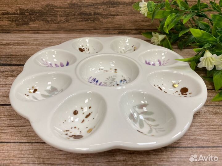 Тарелка для яиц 20см. фарфор