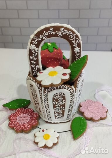 Пряничная корзина для мамы