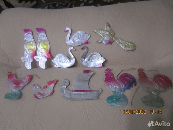 Ёлочные игрушки времён СССР