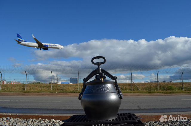 Афганский казан 10 л. черный