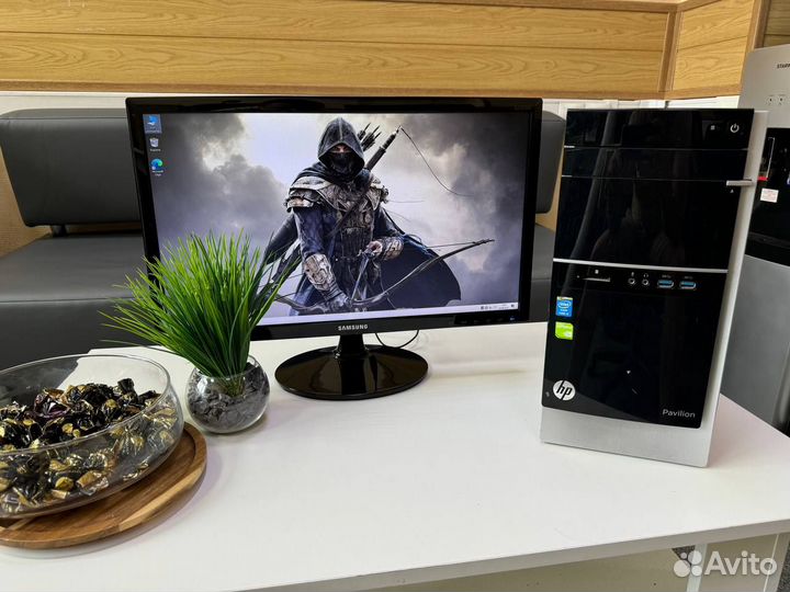 Пк в сборе Core i3 4GB Nvidia Geforce + монитор