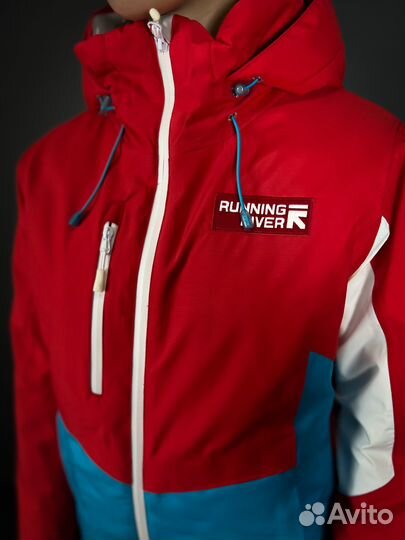 Куртка горнолыжная унисекс Running River Красная