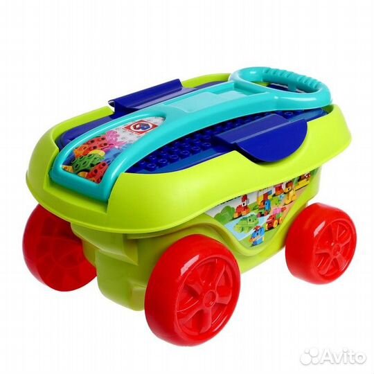 Конструктор 'Забавные животные', в тележке, 95 дет