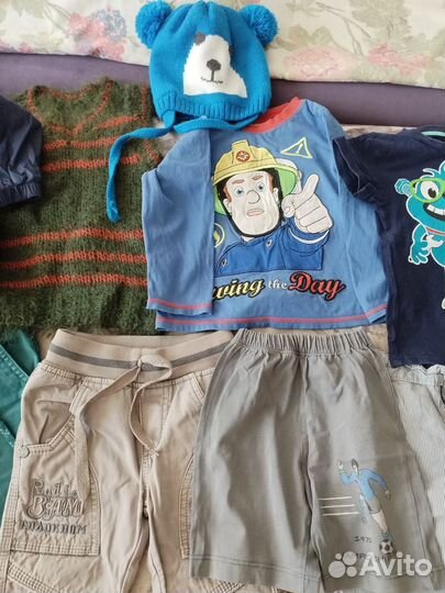 Детские вещи пакетом на мальчика р-р 92 19шт
