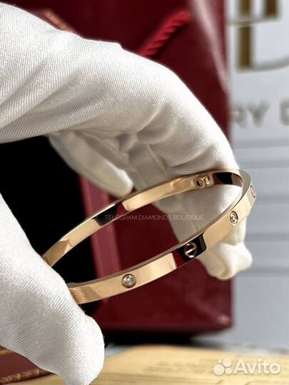 Браслет Cartier Love, розовое золото 750