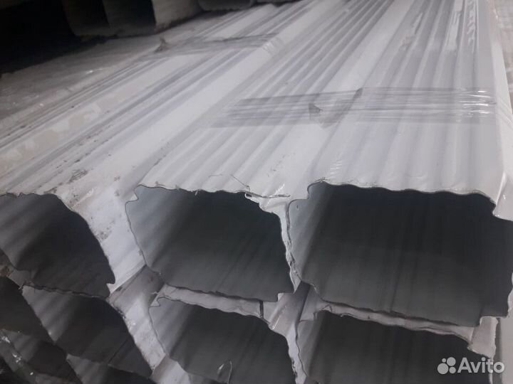 Водосточка прямоугольная белая