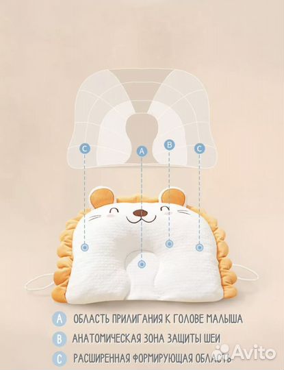 Подушка детская ортопедическая новая