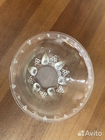 Стеклянные вазы, салатники, конфетница суз СССР