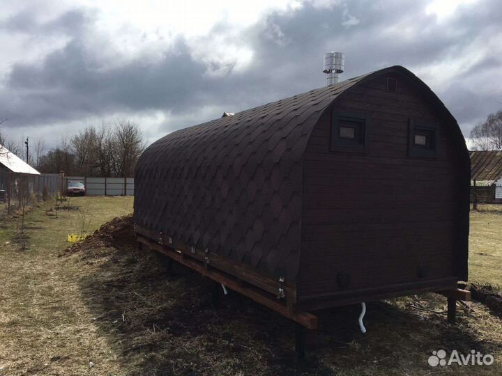 Баня Квадро бочка под ключ