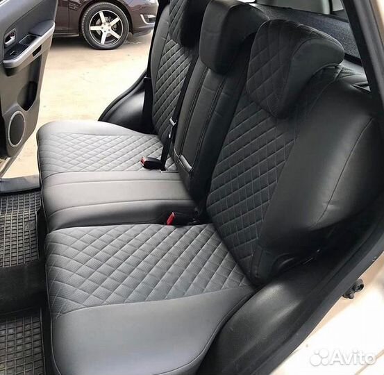 Чехлы экокожа Ромб на Suzuki Grandvitara Автопилот
