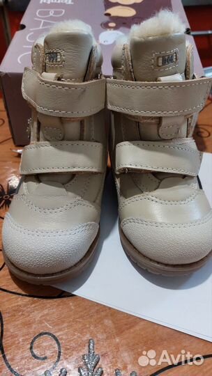 Зимние ботинки для девочки 23 размер новые