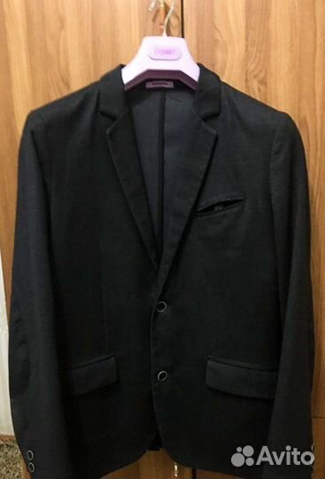 Мужской черный пиджак Donatto city