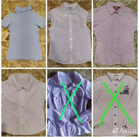 Блузки, размер 122-152см