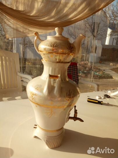 Самовар фарфоровый электрический