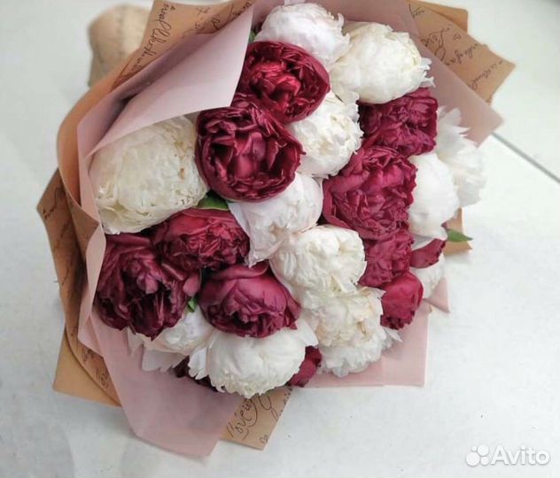 Букет из пионов 15 21 25 31 с доставкой