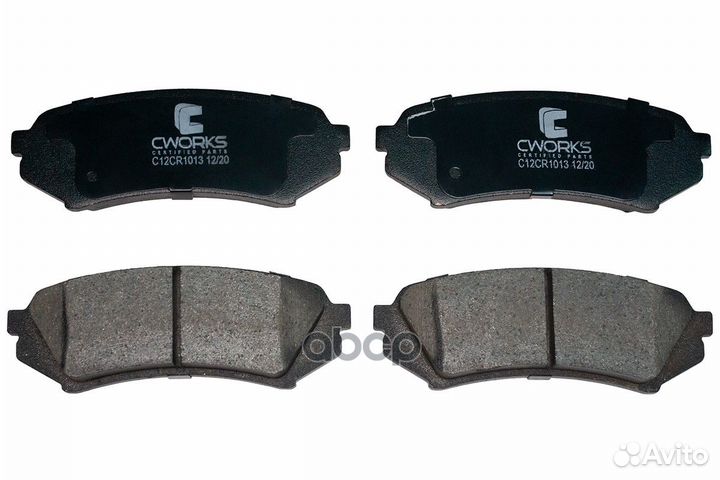 Тормозные колодки задние, Low Metallic C12CR101