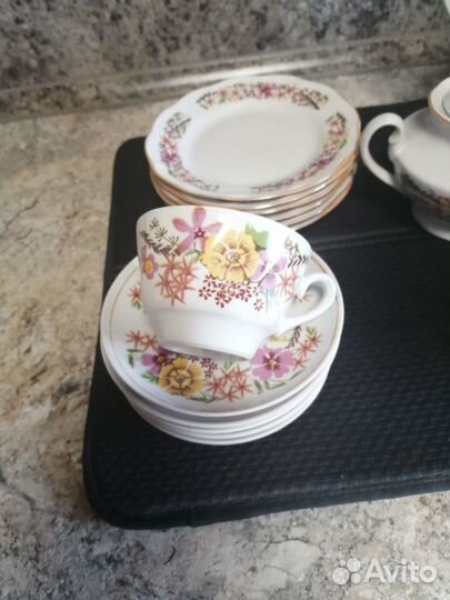 Кофейный сервиз Рига, чайная пара лфз