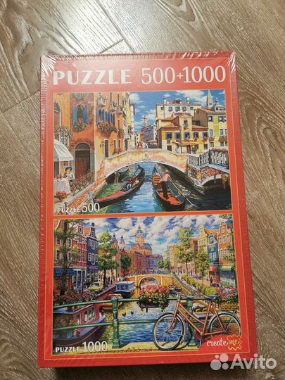 Пазлы 500 1000 новые и б/у