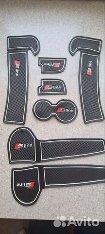 Вкладки ауди S-line в дверные карты,подстаканники