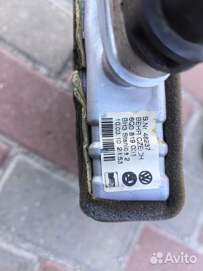 Радиатор отопителя Шкода Фабия 2 поло 6Q0819031