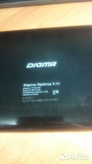 Планшет Digma optima 7.11