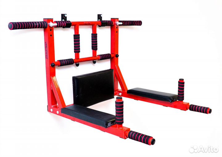 Турник 3в1 40х40 Premium Красный