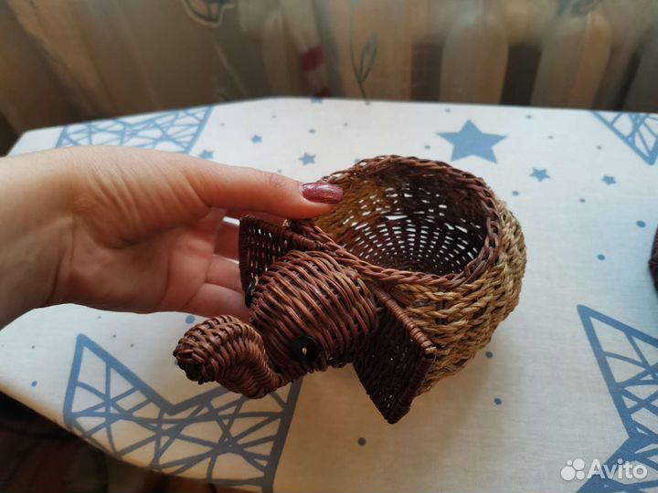 Шкатулка плетеная декоративная