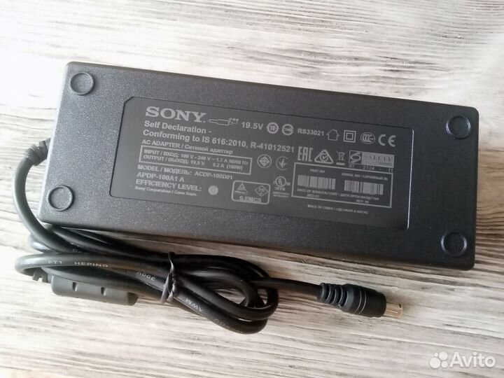 Блок питания 19.5V 5.2A для Sony KDL-43W755C и др