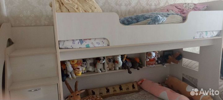 Двухъярусная кровать бу с матрасами
